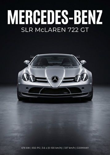 Mercedes-Benz SLR McLaren 722 GT – Vorderansicht, Studioaufnahme