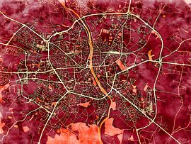 Karte von Laval im stil 'Amber Autumn'