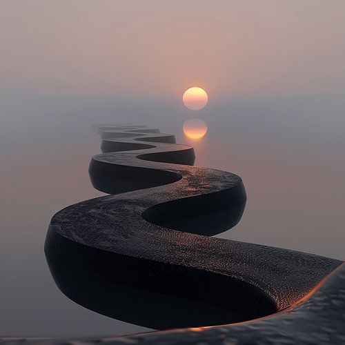 Sunrise: Sky in Golden Tones