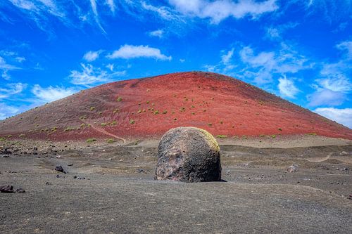 Vulkaan Montaña Colorada (Lanzarote)
