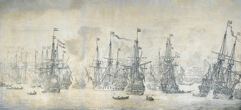Fehlgeschlagener englischer Angriff auf die VOC-Flotte von Marieke de Koning