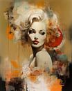 Pop-Art-Porträt von Marilyn Monroe von Studio Allee Miniaturansicht