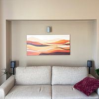 Photo de nos clients: Paysage abstrait de colline #3 par Bert Nijholt, sur toile