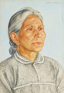 Nils Dardel - Alte mexikanische Frau