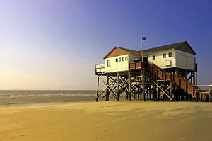 Pfahlbauten in St. Peter Ording