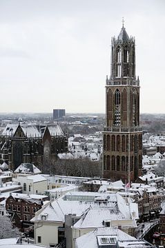 Utrecht's Dom in winter by Merijn van der Vliet