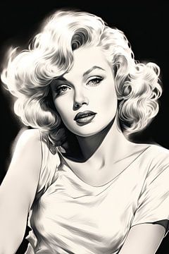 Betoverende Marilyn: het symbool van vrouwelijke charme van Peter Balan