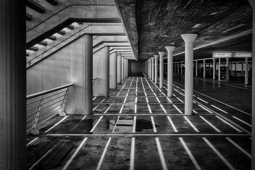 Parking Lines zwart/wit von Bert Meijer