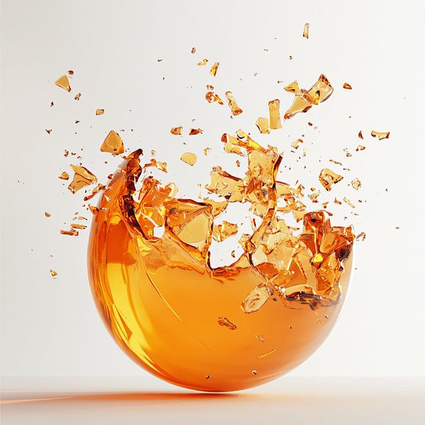 Orangefarbene Explosion von CanvasbyCaro