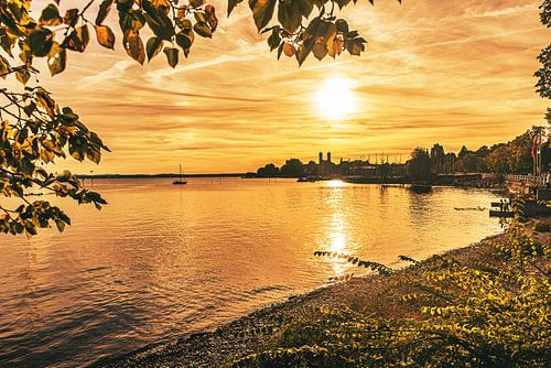 Sunset Friedrichshafen Lake Constance
