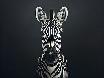 Zebra paard van PixelPrestige