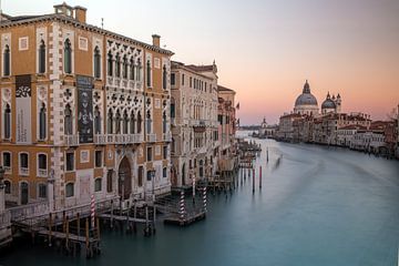 Venetië - Zonsondergang op het Canal Grande van t.ART