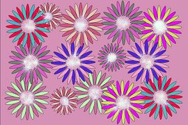 Pink floral pattern