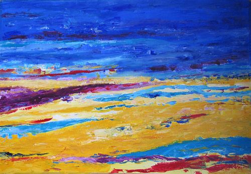 Texel in Gelb und Violett