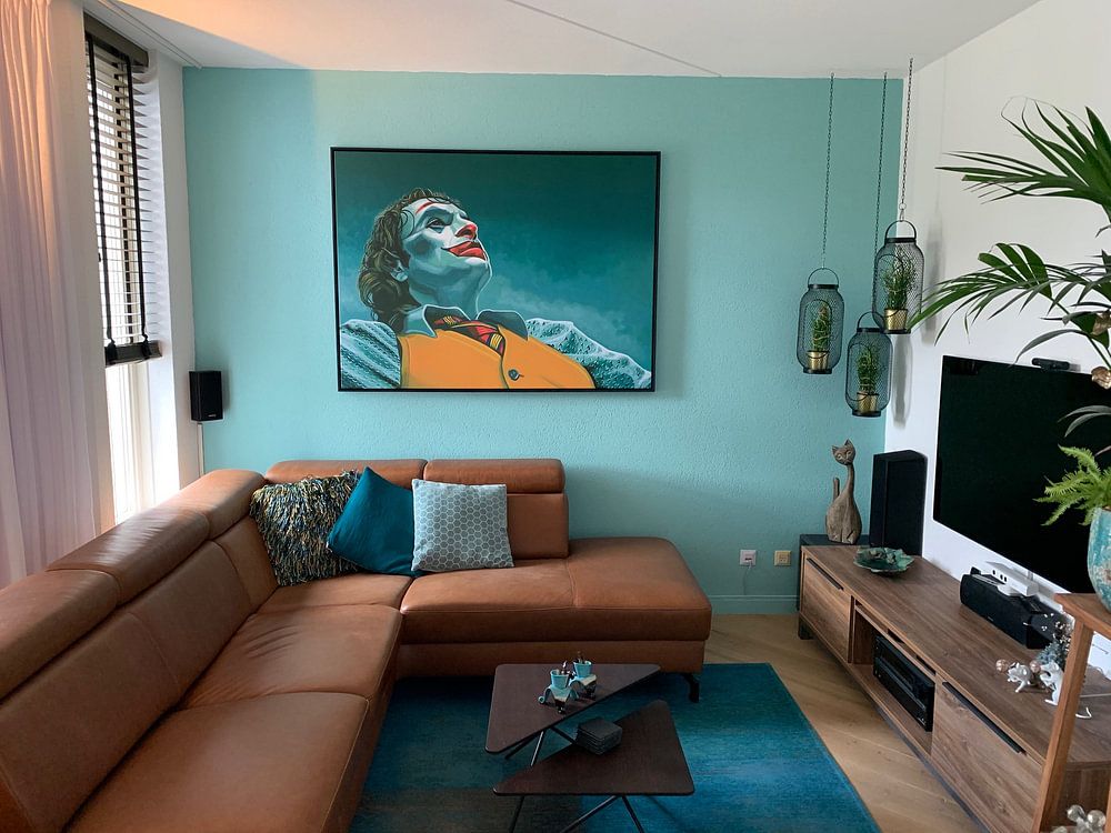 Joaquin Phoenix in Joker Painting  by Paul Meijering 