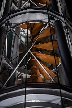 Escalier industriel en colimaçon