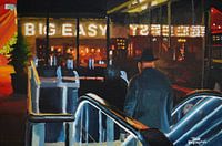 Schilderij roltrap door Toon Nagtegaal