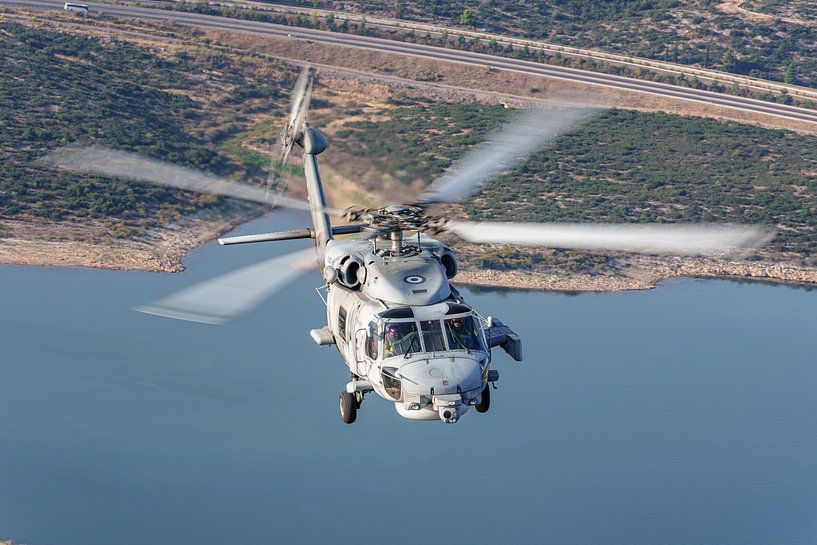 Griechischer Sikorsky S-70B Seahawk Luft zu Luft. von Jaap van den Berg