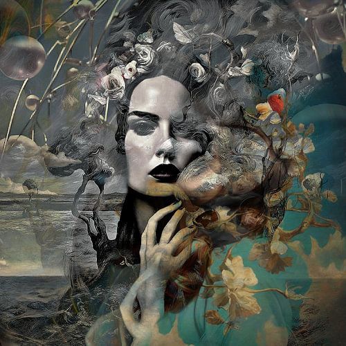 She is a dreamer van Kirsti's Kunst