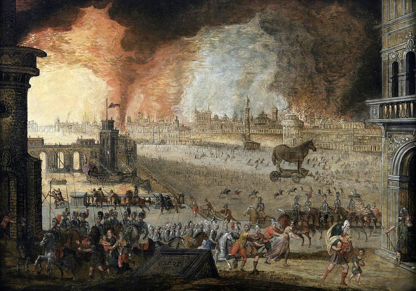 The Raid of Troy, Louis de Caullery by Masterful Masters