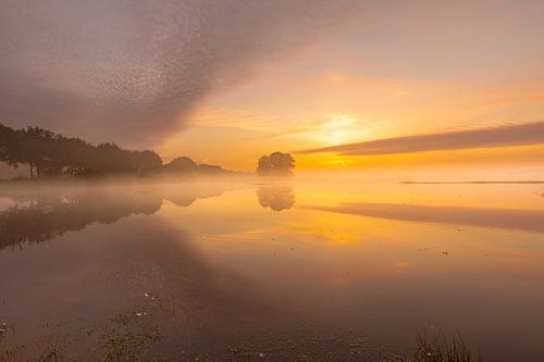 A beautiful sunrise on a misty morning at the waterfront by KB Design & Photography (Karen Brouwer)