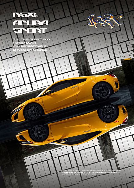 Acura NSX Poster by Ali Firdaus