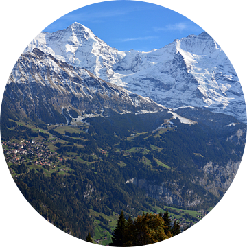 Eiger, Mönch en Jungfrau in de herfst van Bettina Schnittert