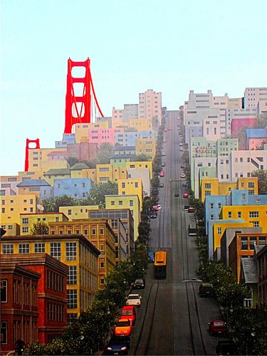 San Francisco mit Golden Gate Bridge