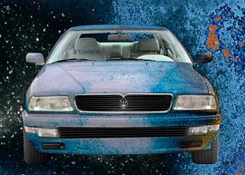 Maserati Quattroporte IV in Art Car in blue colors von aRi F. Huber