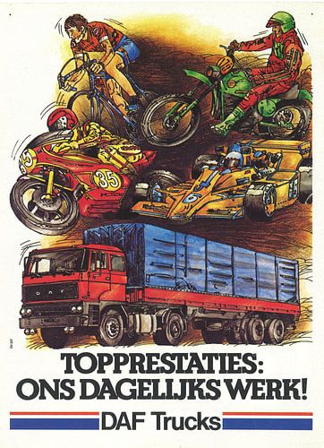 Oldtimer-Werbung DAF TRUCKS