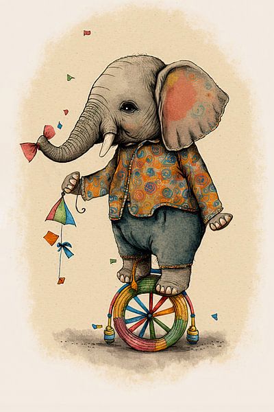 Beestachtig gek - Olifant van Erich Krätschmer