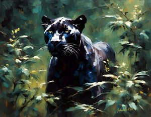 Wildlife - Abstrakter Surrealismus - Black Panther 2