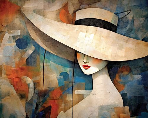 Abstract Portret van Blikvanger Schilderijen