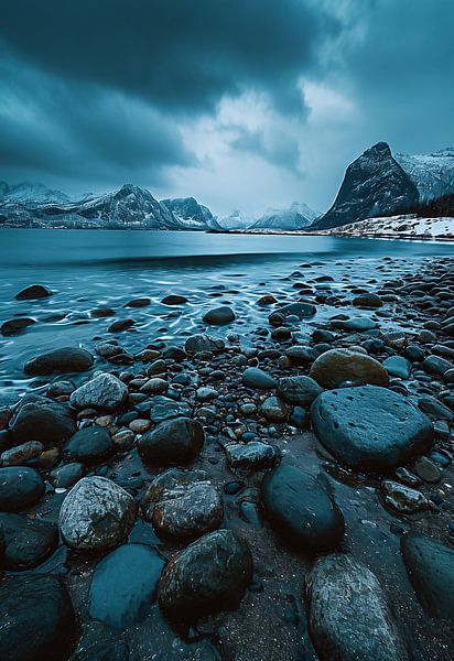 Uitzicht op de Atlantische Oceaan van fernlichtsicht