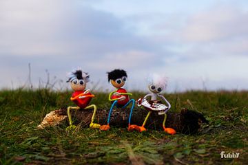 Valentine's Day bench with Fubby Love's humour.