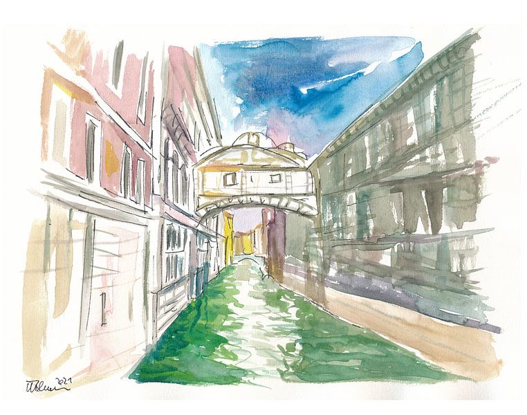 Die Seufzerbrücke in Venedig - Ponte dei Sospiri von Markus Bleichner