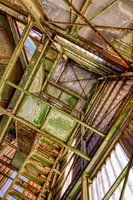 Stahlkonstruktion einer Fabrik in HDR
