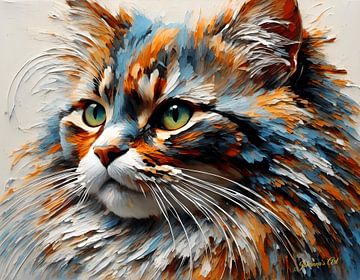 Prachtige kat (10) van Johanna's Art