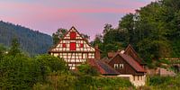 Half-timbered houses in Schiltach at sunrise by Henk Meijer Photography thumbnail