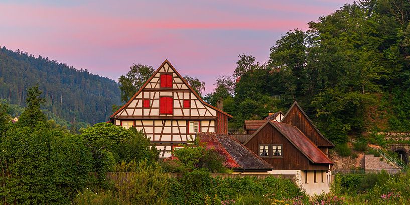 Half-timbered houses in Schiltach at sunrise by Henk Meijer Photography