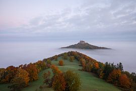Sea of fog at Hohenzollern Castle - an autumn dream in the Swabian Alb by Jiri Viehmann