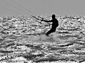 Kitesurfer in backlight by BHotography