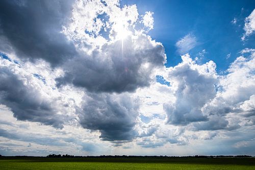 Landschappen en Wolkenluchten boven Drente
