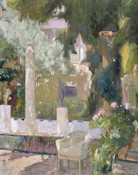 The Gardens at the Sorolla Family House, Joaquín Sorolla y Bastida by Masterful Masters