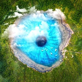 Dream Art XX - Surreal Eye Lake by ARTenyo⃤-