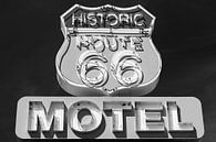 La Route 66 historique en noir et blanc par Henk Meijer Photography Aperçu