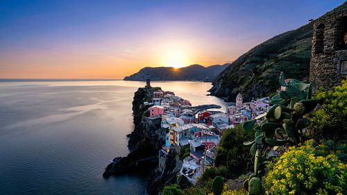 Zonsondergang in Vernazza - Cinque Terre - Italië
