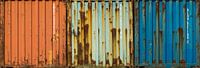Sea containers with rust by Peter Bolman thumbnail