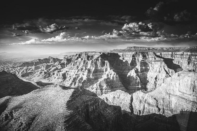 Luchtfoto van de Grand Canyon Arizona Verenigde Staten U.S. van Retinas Fotografie