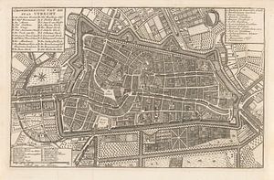 Karte der Stadt Utrecht, 1758 - nach 1780